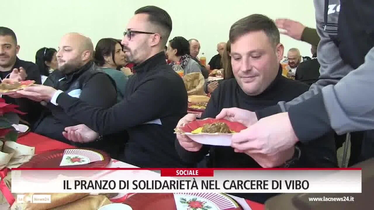 Il pranzo di solidarietà nel carcere di Vibo