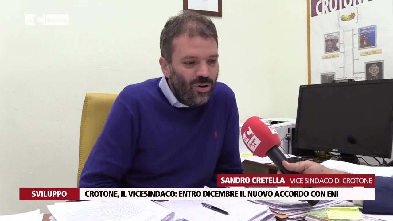 Crotone, il vicesindaco: entro dicembre il nuovo accordo con Eni