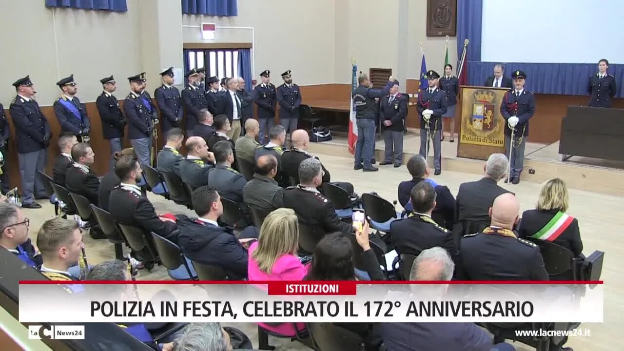 Polizia in festa, celebrato il 172° anniversario