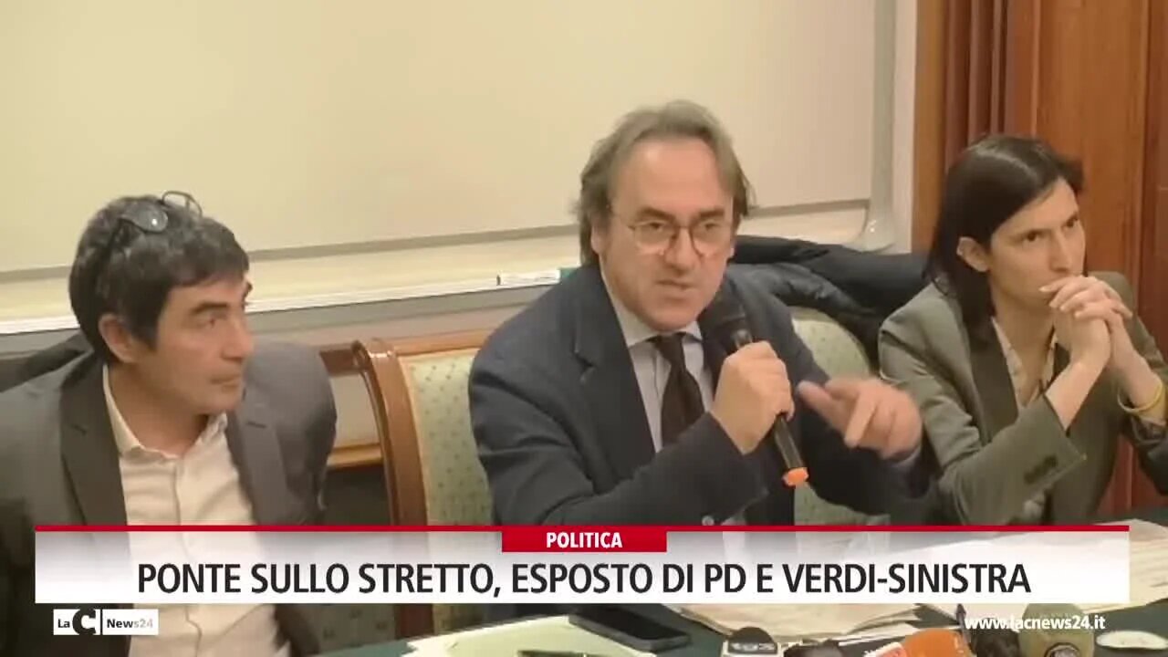 Ponte sullo stretto, esposto di Pd e Verdi-Sinistra