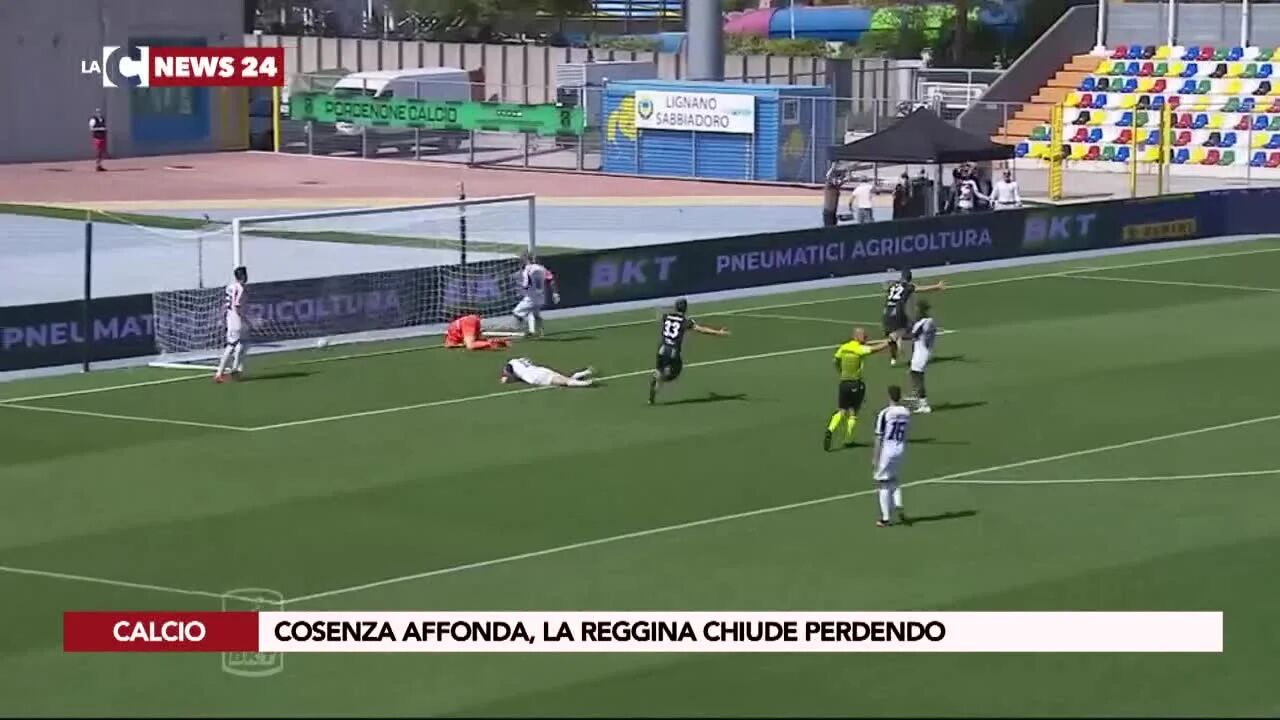 Cosenza affonda, la Reggina chiude perdendo