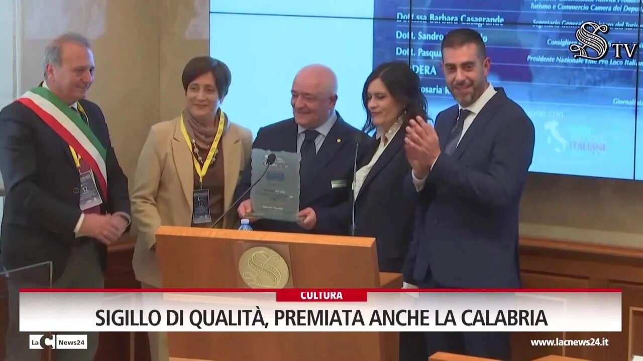 Sigillo di qualità, premiata anche la Calabria