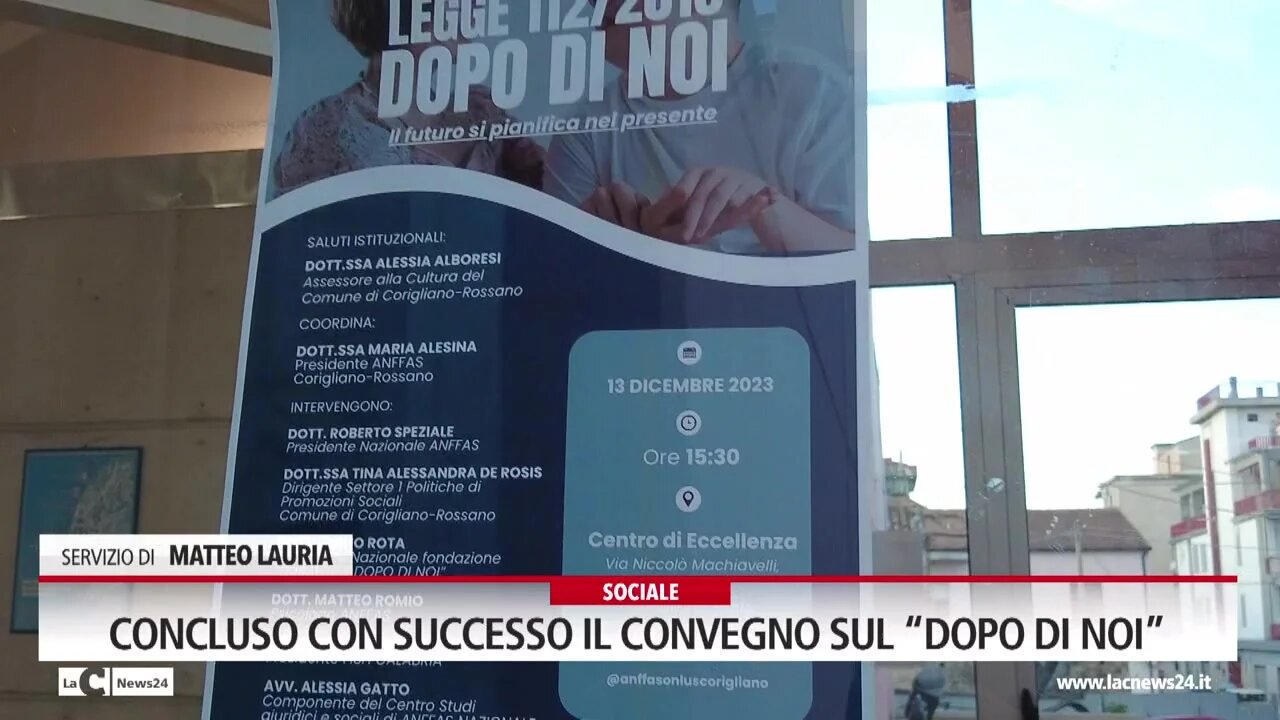 Concluso con successo il convegno sul “dopo di noi”