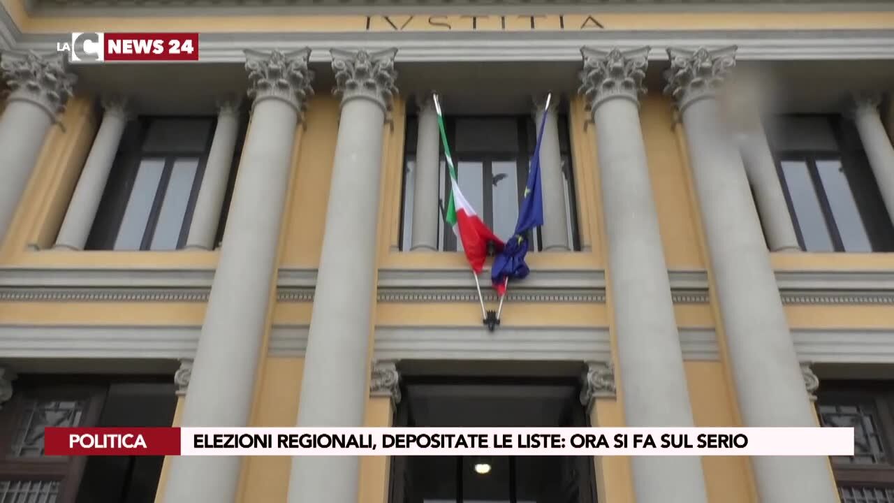 Elezioni regionali, depositate le liste: ora si fa sul serio