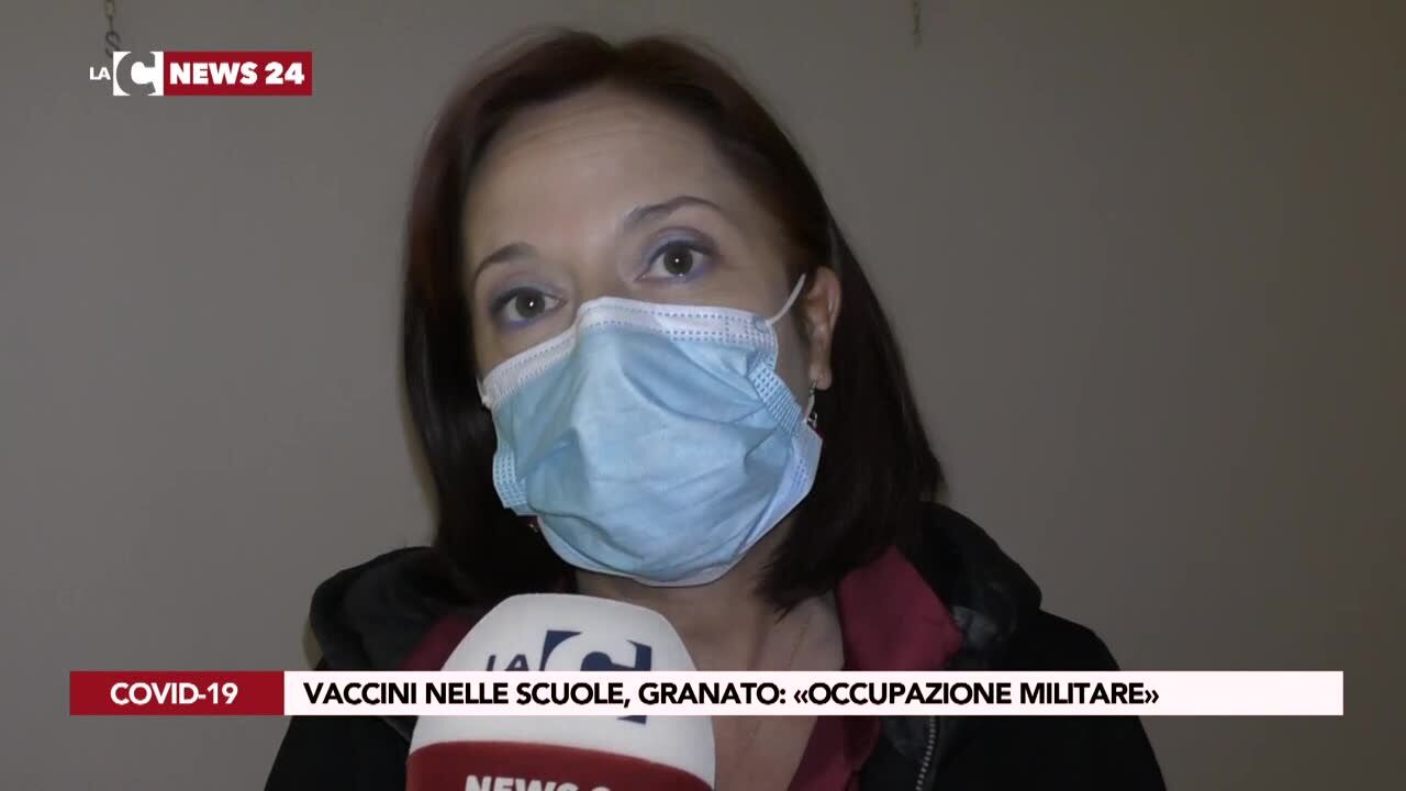 Vaccini nelle scuole, Granato, «Occupazione militare»