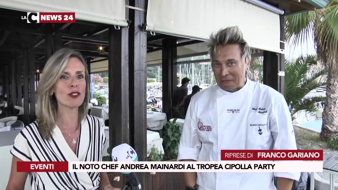 Il noto chef Andrea Mainardi al Tropea Cipolla Party