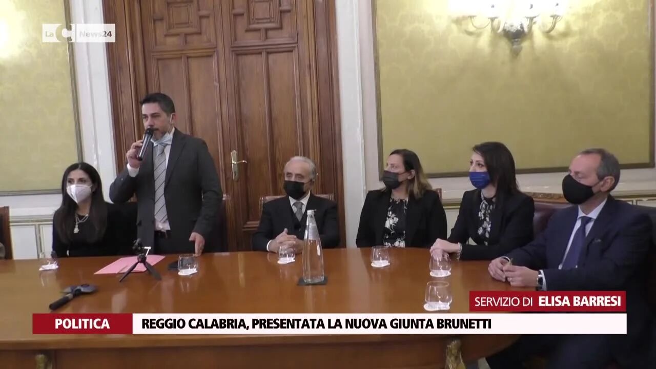 Reggio Calabria, presentata la nuova giunta Brunetti