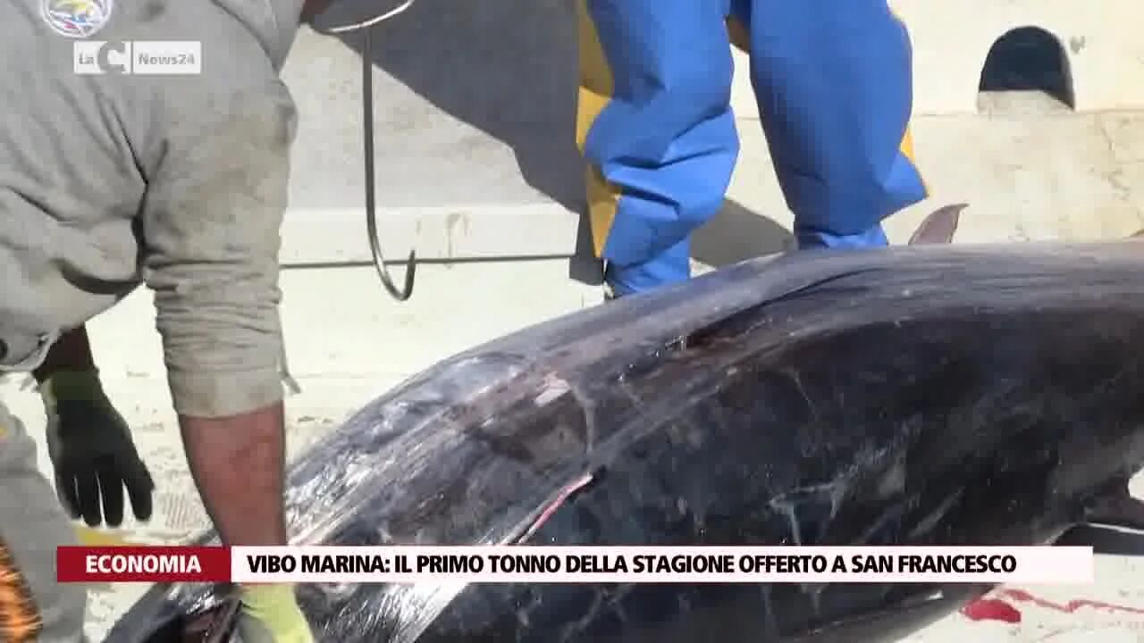 Vibo Marina: il primo tonno della stagione offerto a San Francesco
