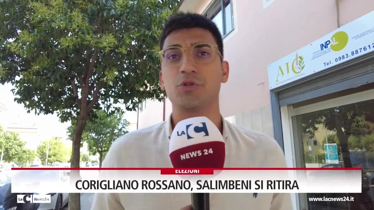 Corigliano Rossano, Salimbeni si ritira