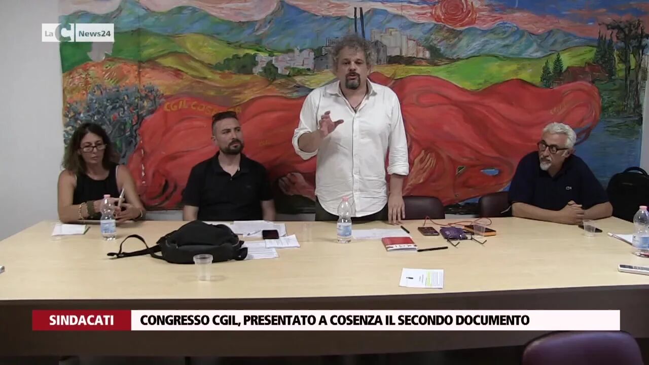Congresso Cgil, presentato a Cosenza il secondo documento