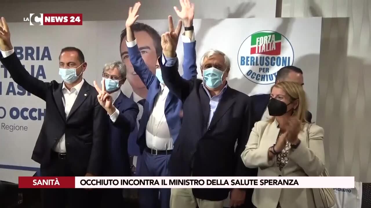 Occhiuto incontra il ministro della salute Speranza