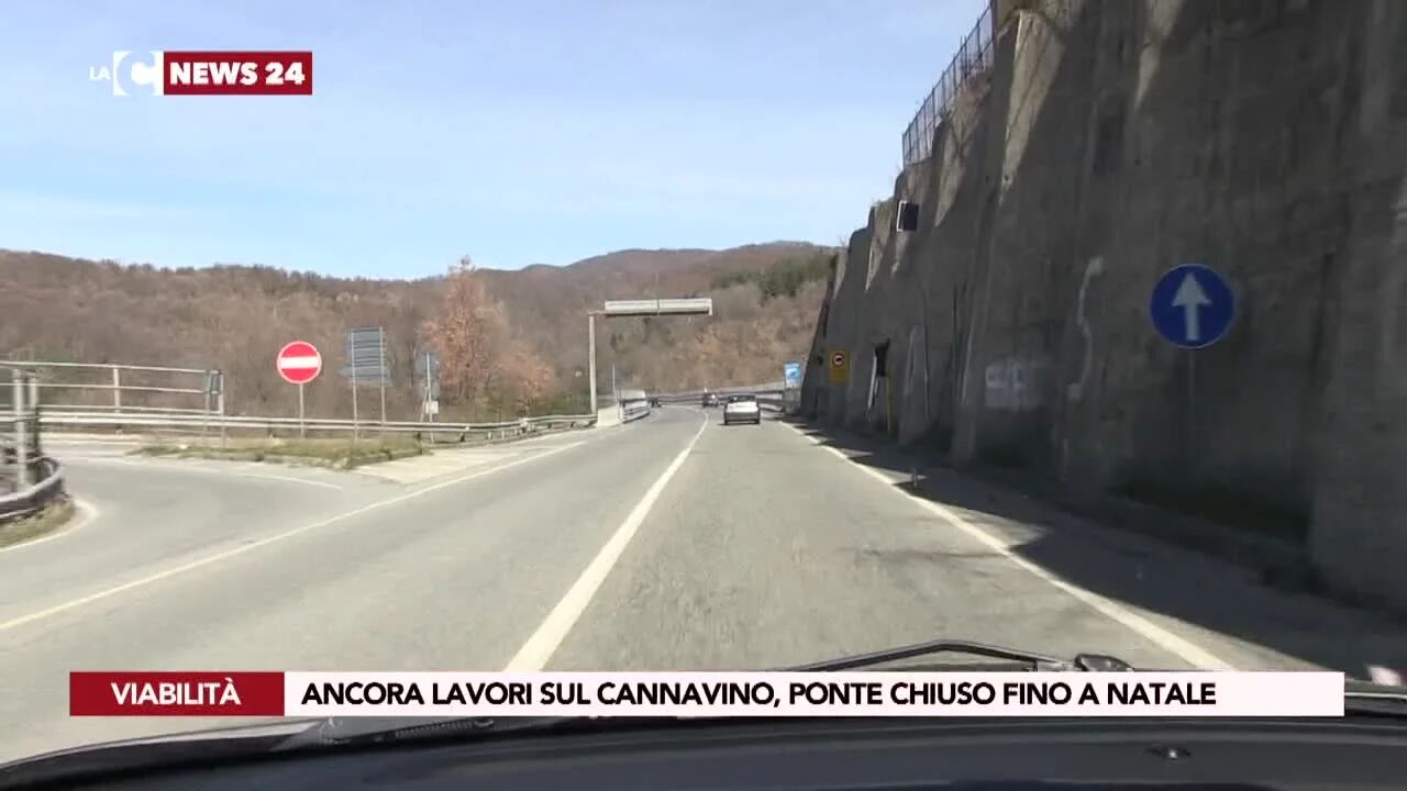 Ancora lavori sul Cannavino, ponte chiuso fino a Natale