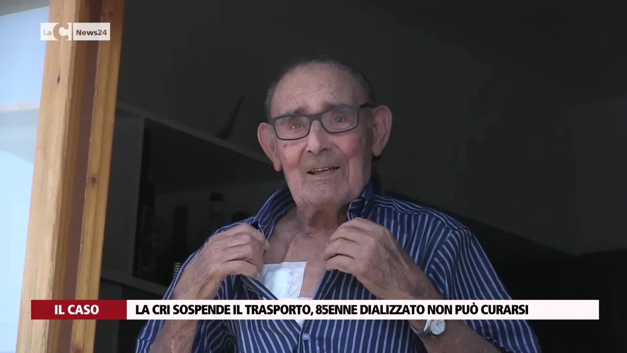 La Cri sospende il trasporto, 85enne dializzato non può curarsi