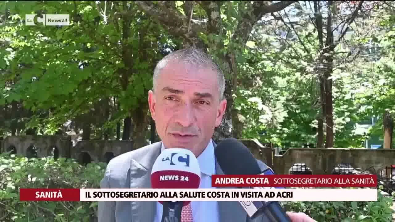 Il sottosegretario alla salute Costa in visita ad Acri