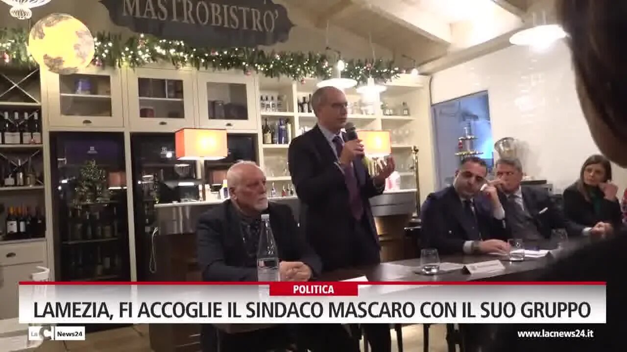 Lamezia, Fi accoglie il sindaco Mascaro con il suo gruppo