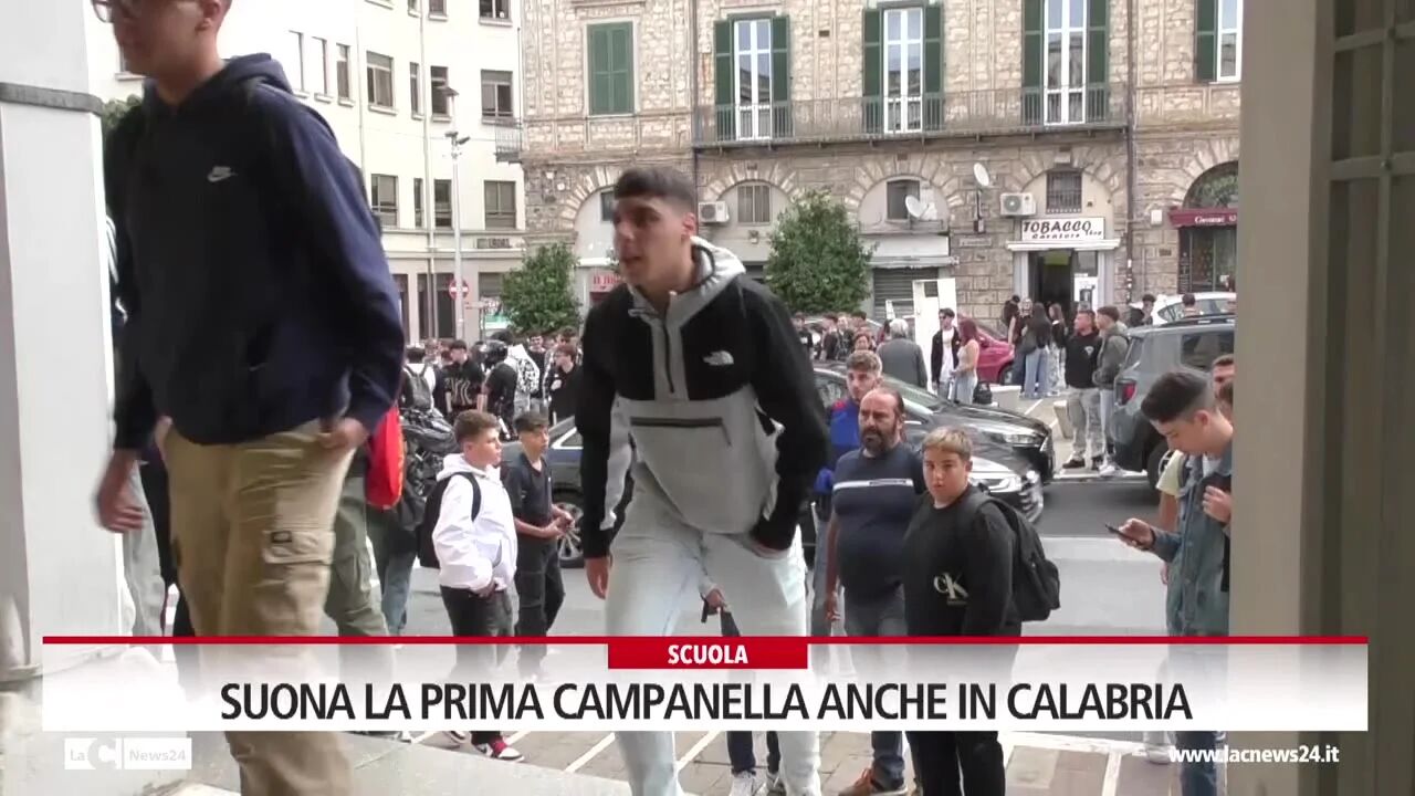 Suona la prima campanella anche in Calabria