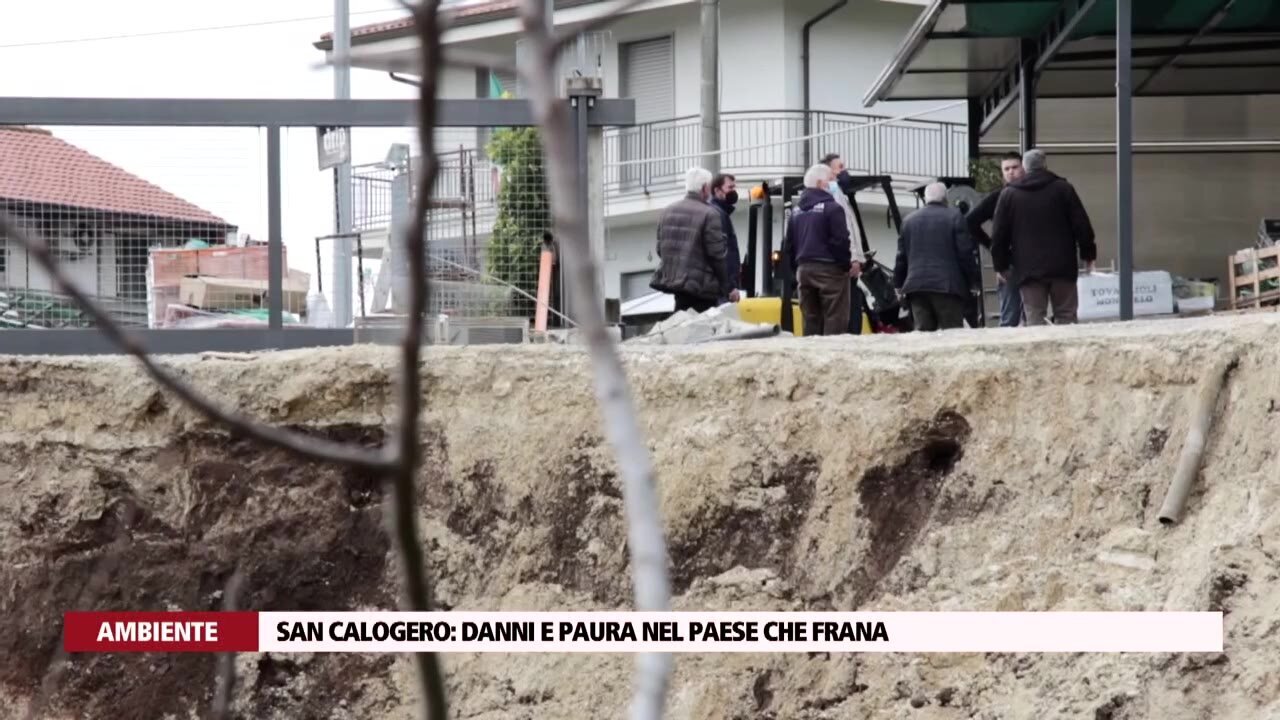 San Calogero: danni e paura nel paese che frana