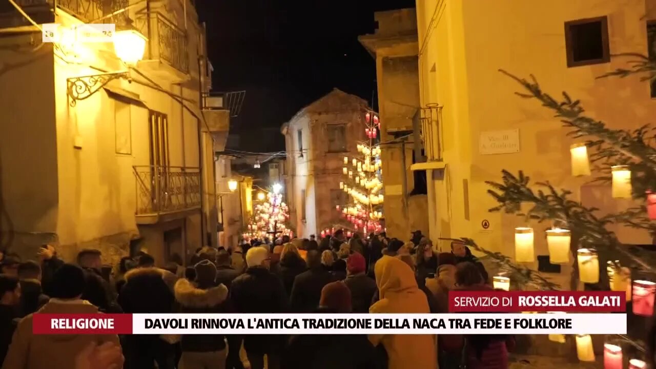 Davoli rinnova l'antica tradizione della Naca tra fede e folklore