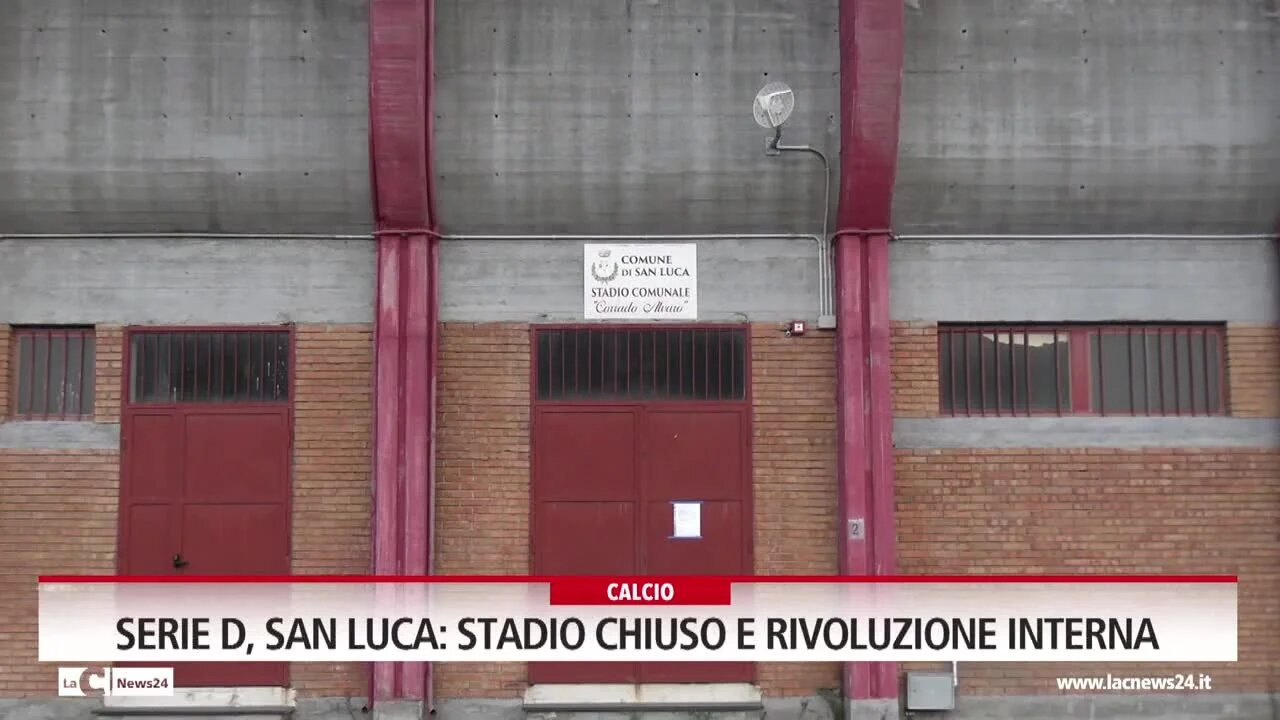 Serie D, San Luca: stadio chiuso e rivoluzione interna