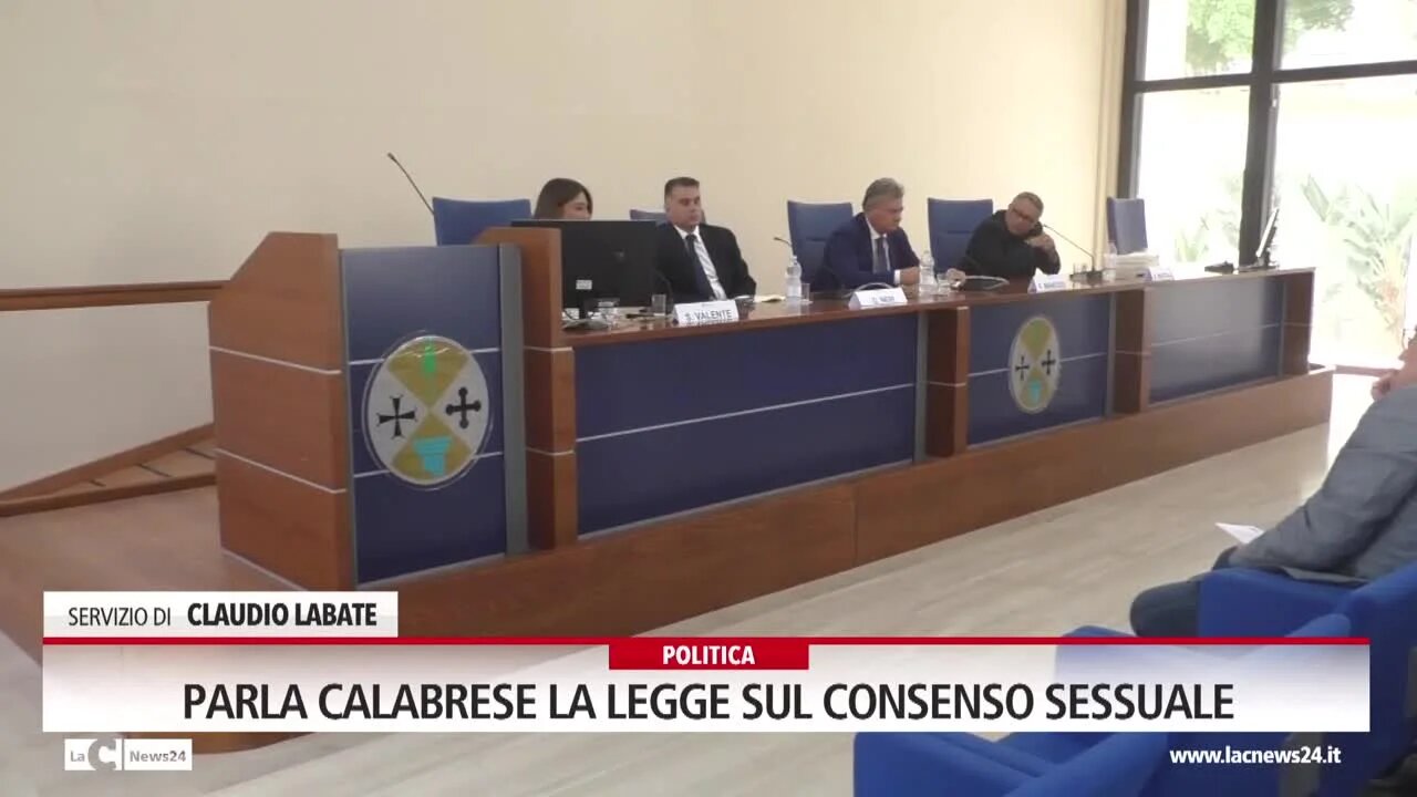 Parla calabrese la legge sul consenso sessuale