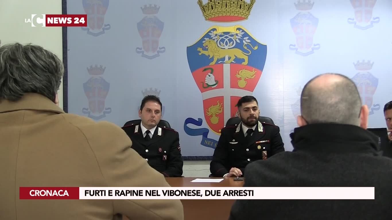 Furti e rapine nel vibonese, due arresti