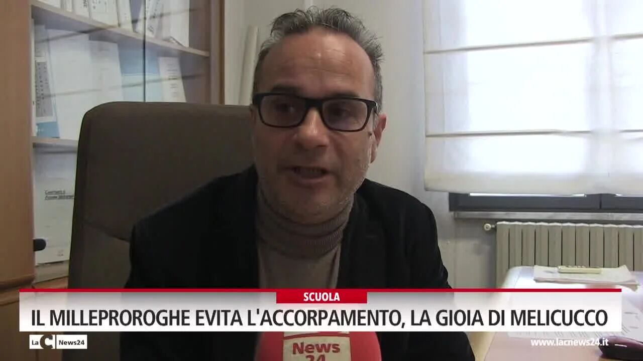 Il Milleproroghe evita l'accorpamento, la gioia di Melicucco