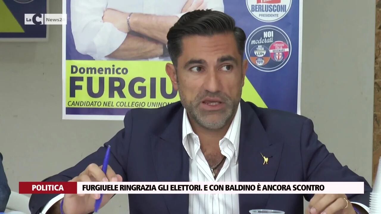 Furgiuele ringrazia gli elettori. E con Baldino è ancora scontro