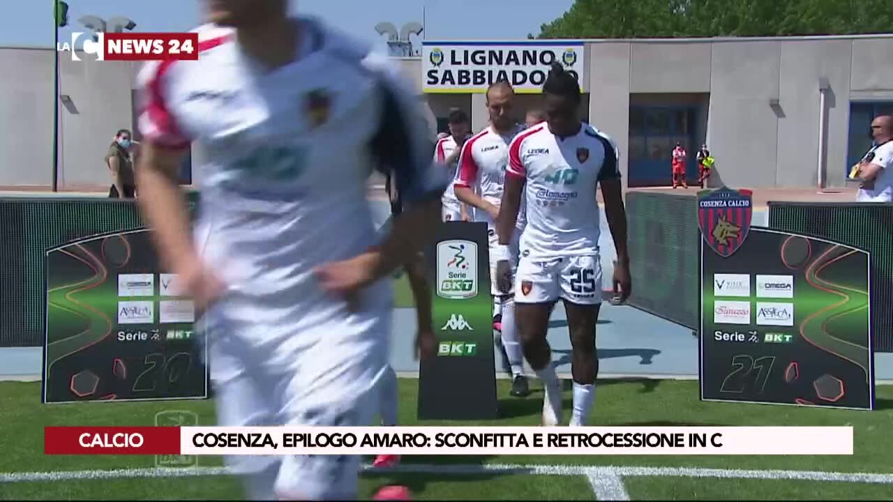 Cosenza, epilogo amaro: sconfitta e retrocessione in C