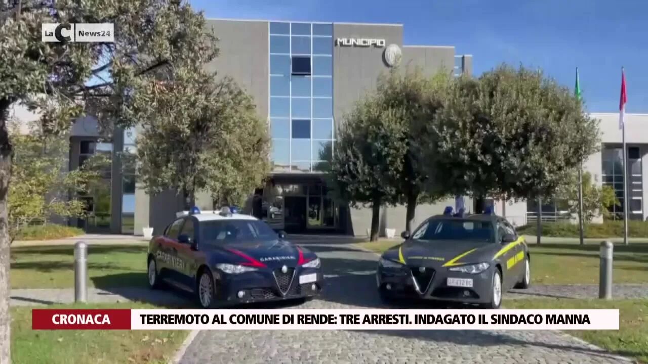 Terremoto al Comune di Rende: tre arresti. Indagato il sindaco Manna