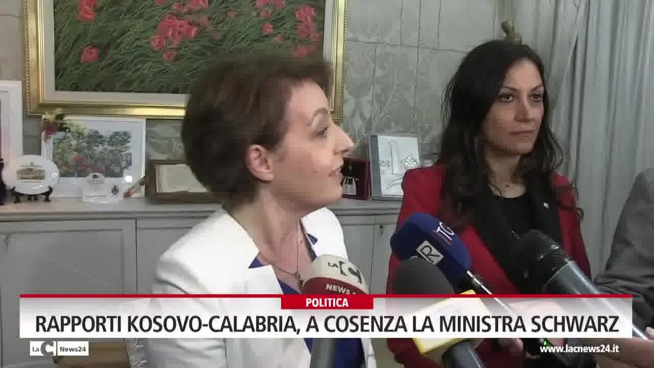 Rapporti Kosovo-Calabria, a Cosenza la ministra Schwarz