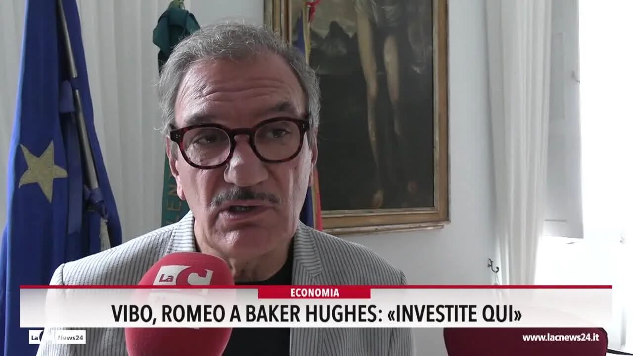 Vibo, Romeo a Baker Hughes: "Investite qui"