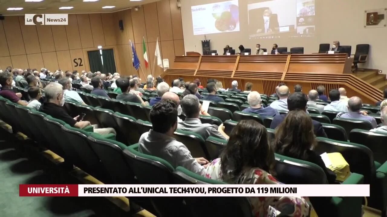 Presentato all’Unical Tech4you, progetto da 119 milioni
