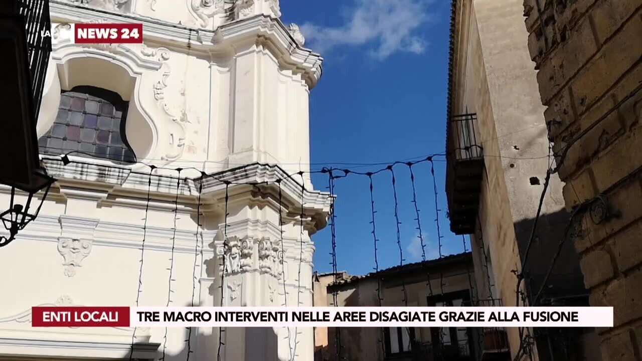 Tre macro interventi nelle aree disagiate grazie alla fusione