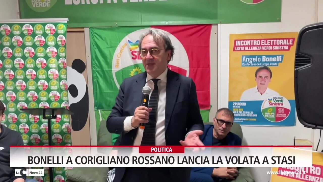 Bonelli a Corigliano Rossano lancia la volata a Stasi