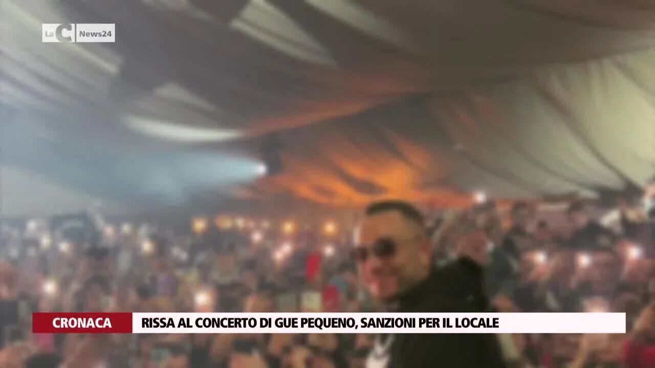 Rissa al concerto di Gue Pequeno, sanzioni per il locale