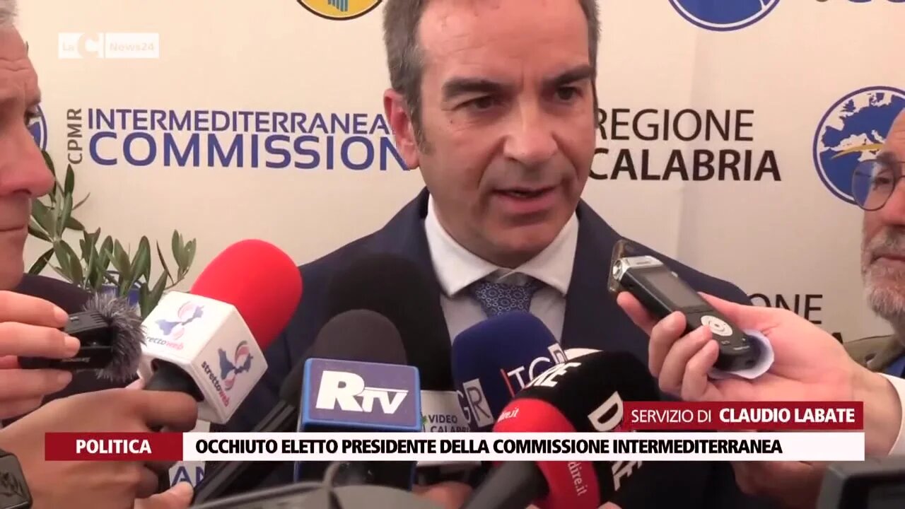 Occhiuto eletto presidente della commissione Intermediterranea