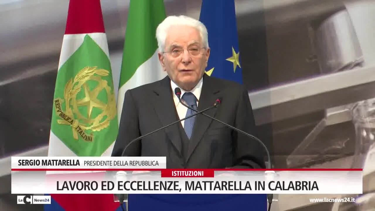 Lavoro ed eccellenze, Mattarella in Calabria