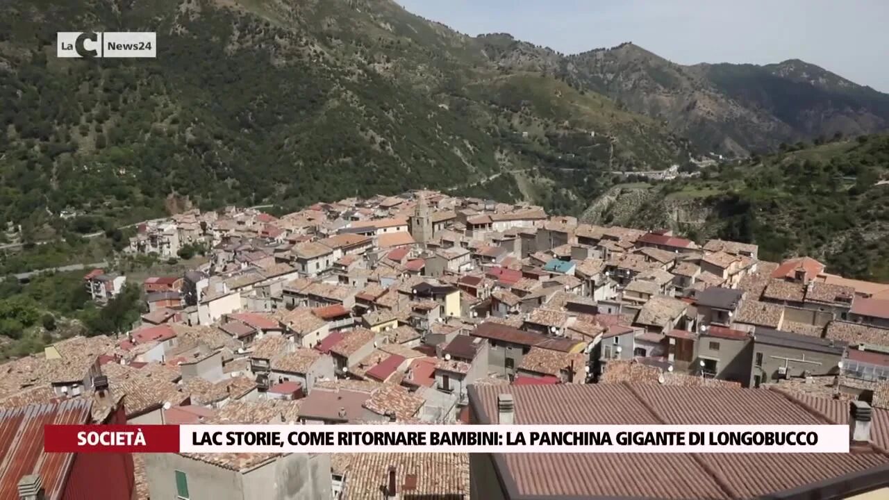 LaC Storie, come ritornare bambini: la panchina gigante di Longobucco