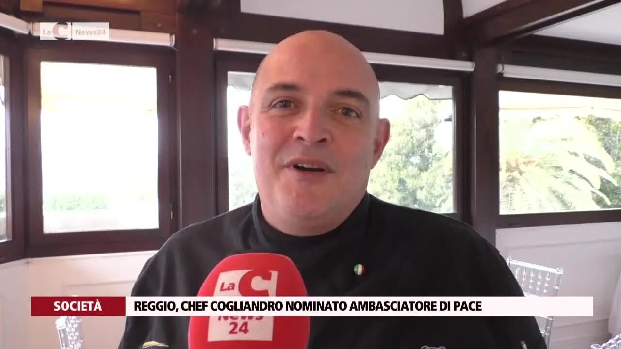 Reggio, chef Cogliandro nominato ambasciatore di pace