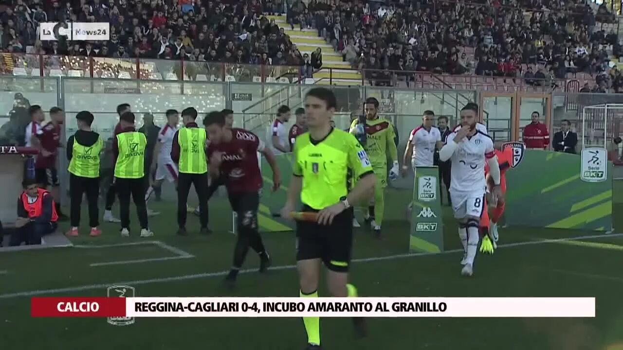 Reggina-Cagliari 0-4, incubo amaranto al Granillo