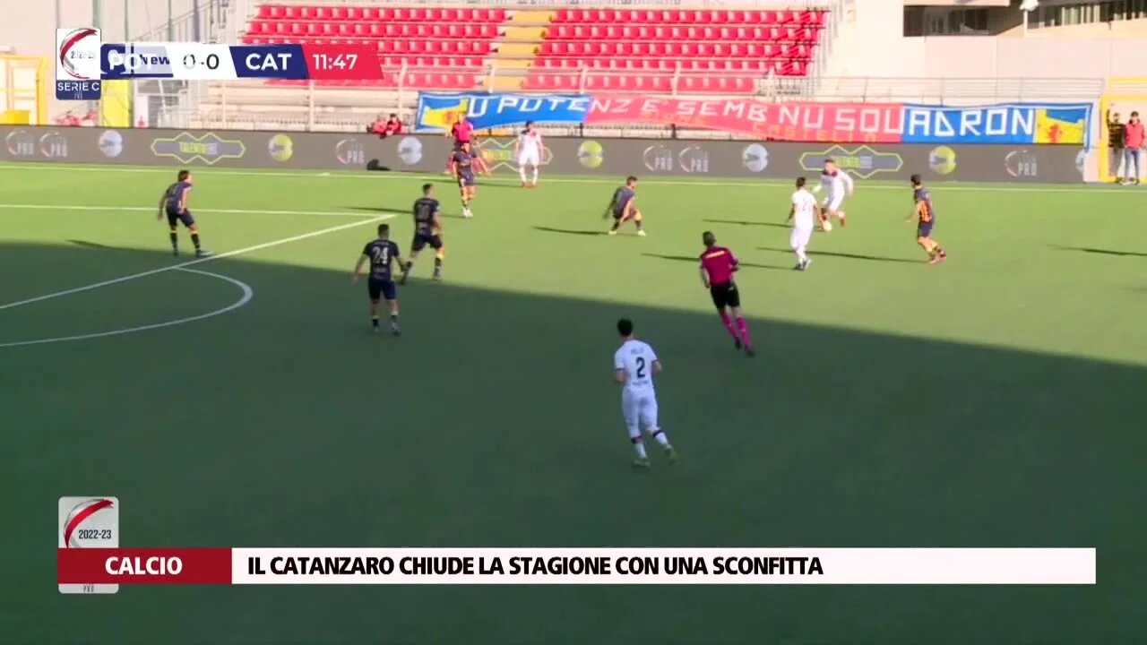 Il Catanzaro chiude la stagione con una sconfitta