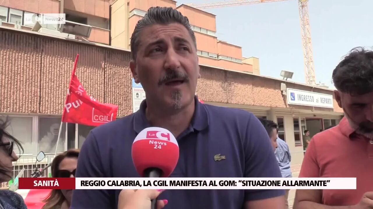Reggio Calabria, la Cgil manifesta al Gom: “Situazione allarmante”
