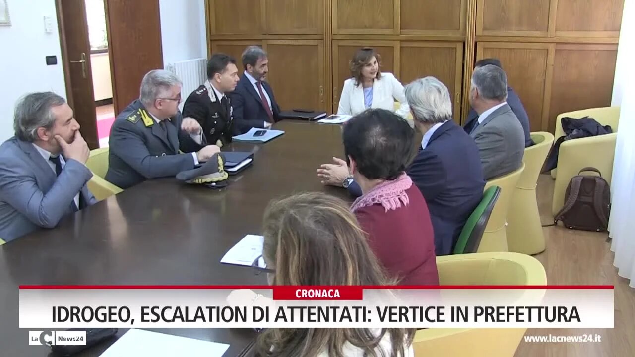 Idrogeo, escalation di attentati: vertice in prefettura