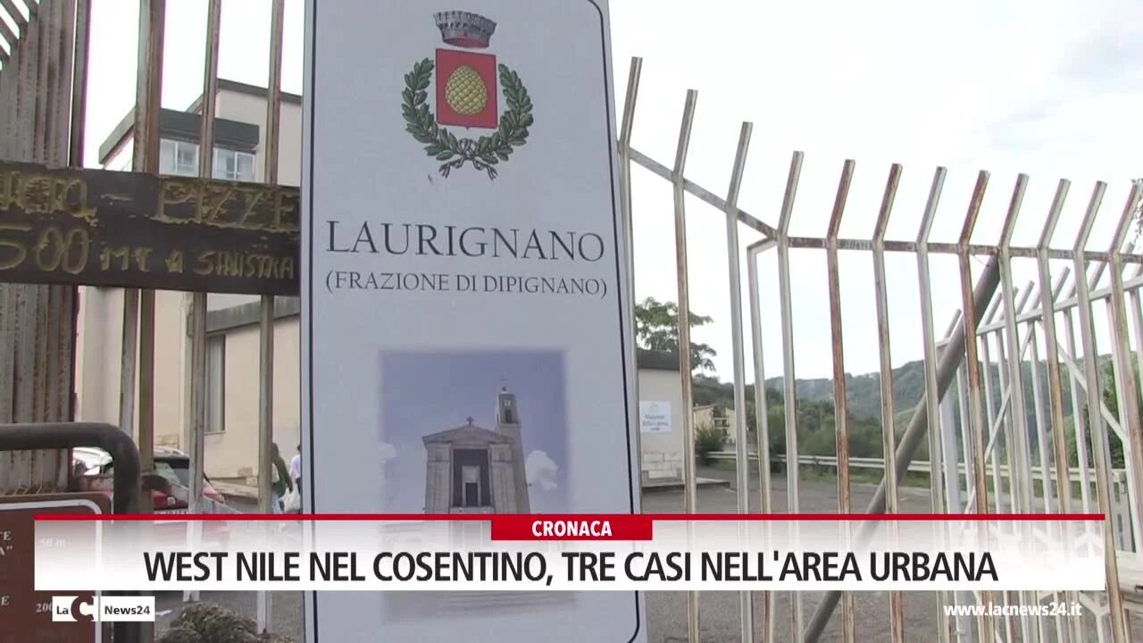 West Nile nel cosentino, tre casi nell'area urbana