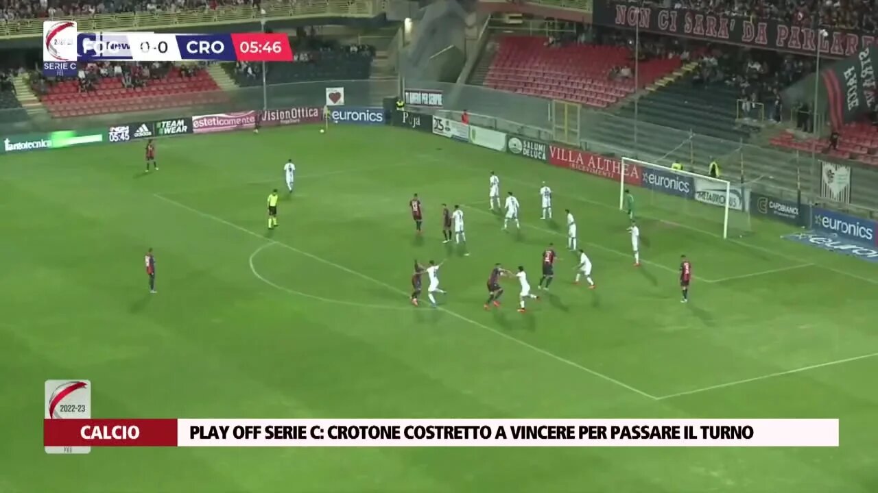 Play off Serie C: Crotone costretto a vincere per passare il turno