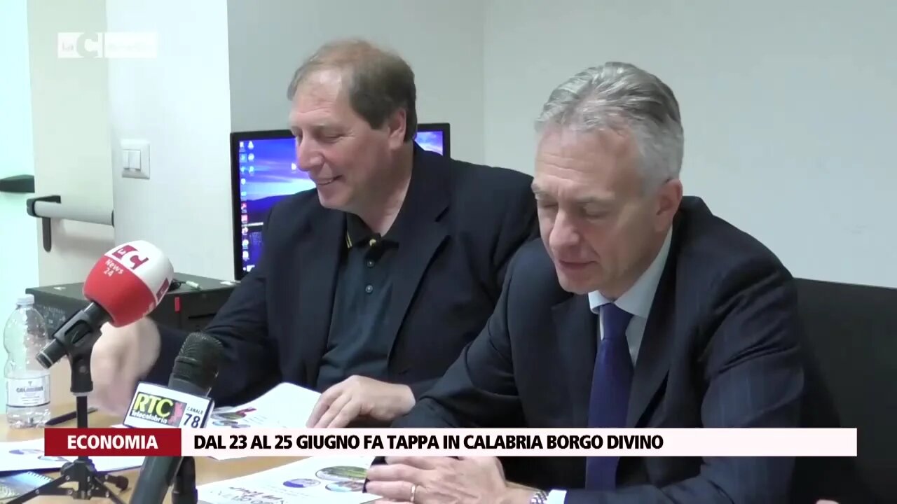 Dal 23 al 25 giugno fa tappa in Calabria Borgo Divino