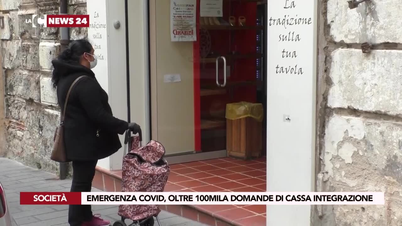 Emergenza covid, oltre 100mila domande di cassa integrazione