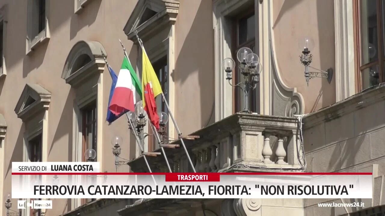 Ferrovia Catanzaro-Lamezia, Fiorita: "non risolutiva"
