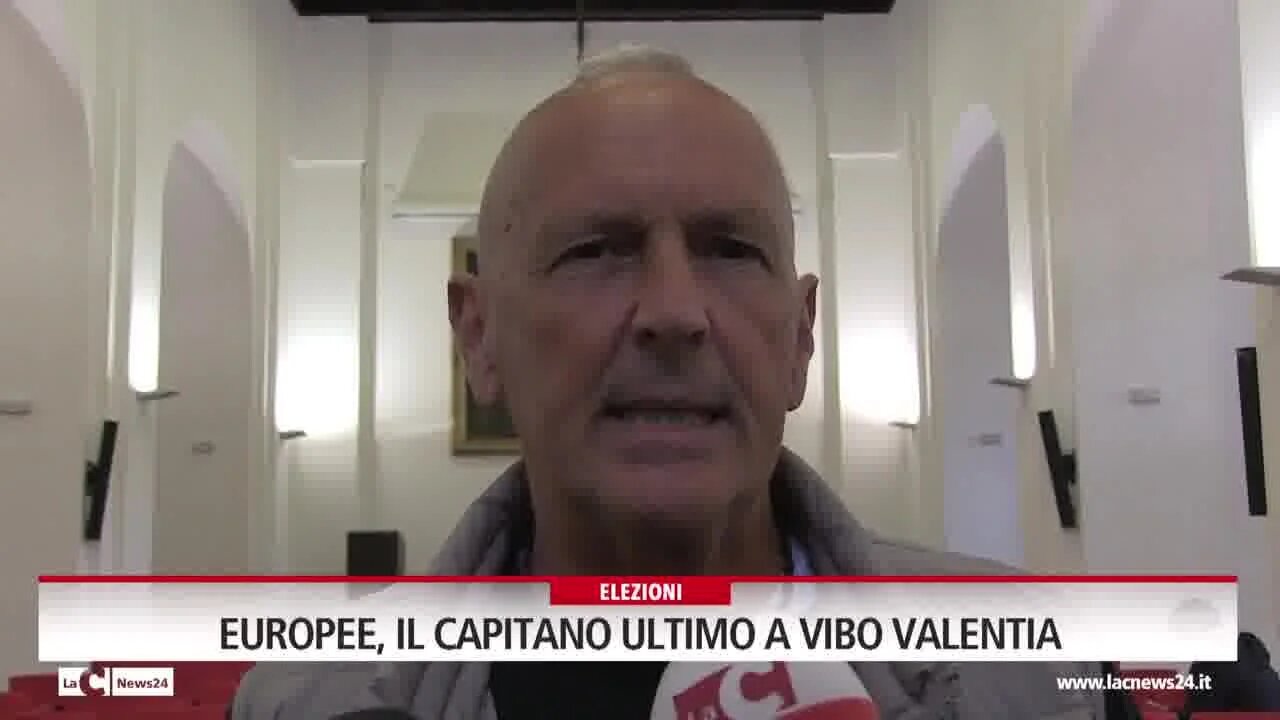 Europee, il Capitano Ultimo a Vibo Valentia