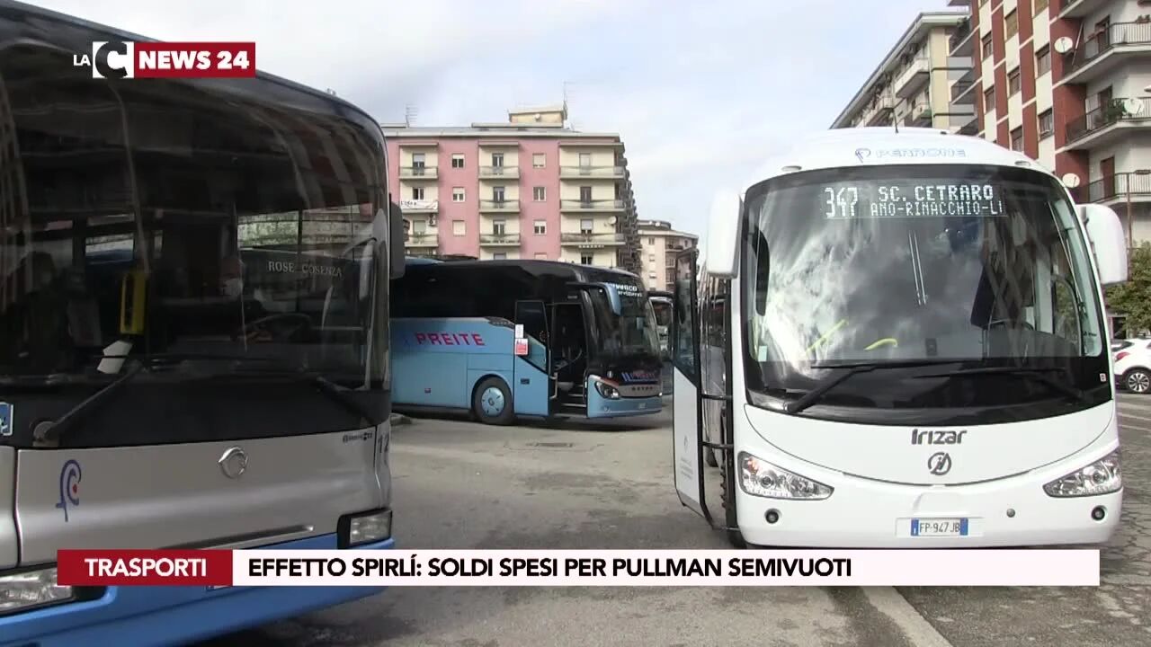 Effetto Spirlí: soldi spesi per pullman semivuoti